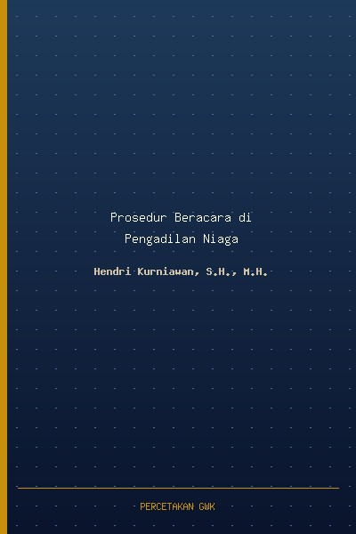 Prosedur Beracara di Pengadilan Niaga